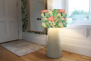 Abstract Flamingos with palm leaves (Ceiling & Lamp Shade) / 45cm x 26cm / Lamp Shade