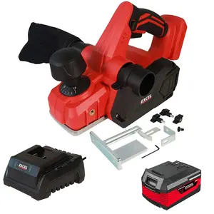 Excel 18V Cordless Planer 82mm with 1 x 4.0Ah Battery & Charger