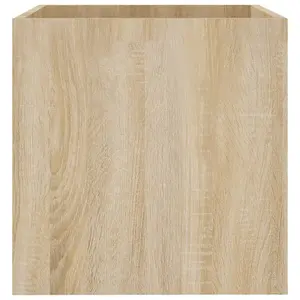 Berkfield Planter Box Sonoma Oak 40x40x40 cm Engineered Wood