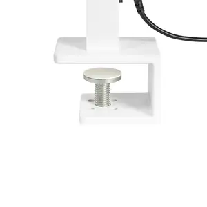 Metal LED Clamp-On Desk Lamp White VOLANS