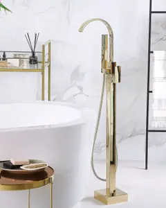 Freestanding Bathtub Faucet RIBBON Gold