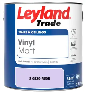 Leyland Trade Vinyl Matt Walls & Ceilings Emulsion Paint (S 0530-R50B) 2.5L