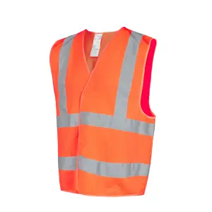 Site Rushton Orange Hi-vis waistcoat, Large/X Large