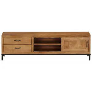 Berkfield TV Cabinet Solid Mango Wood 140x30x40 cm