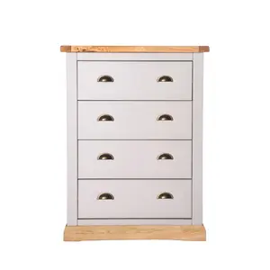 Bomporto 4 Drawer Chest of Drawers Brass Cup Handle