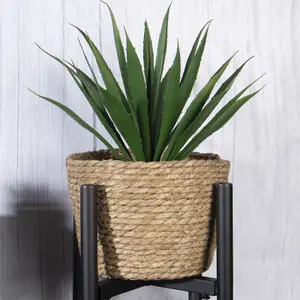 Metal Black Adjustable Plant Stand - M&W