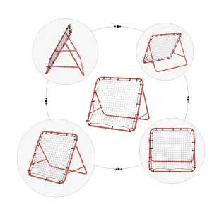 HOMCOM Rebounder Net Goal for Kids, Adults, Baseball, Football Training