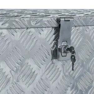 Berkfield Aluminium Box 110.5x38.5x40 cm Silver