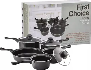 5pcs Non-Stick First Choice Sauce Pan Set - P105