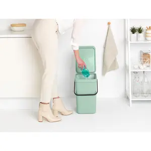 Brabantia Sort and Go 25 Litre Rubbish Bin Jade Green