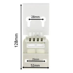 SPARES2GO Counterbalance Door Lid Hinge compatible with Tricity Bendix Chest Freezer (Single)