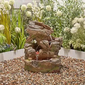 Altico Coppice Mains Plugin Powered Water Feature with Protective Cover