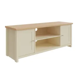 GFW Lancaster Large TV Cabinet Cream