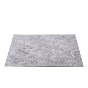 24Pcs Marble Texture Self-adhesive PVC Flooring Tile Square Flooring Tile