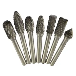 Tungsten Carbide Burr Rotary Files Remover Removal Tool Hole Enlarger 7pc Set