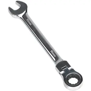 18mm Chrome Vanadium Flexible Ratchet Combination Spanner for Tight Spaces