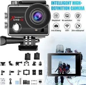 4K 170° Action Camera Ultra Hd 20Mp 2.0'' Lcd Wifi Waterproof Remote