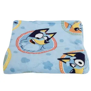 Bluey Fleece Frame Blanket Blue (One Size)