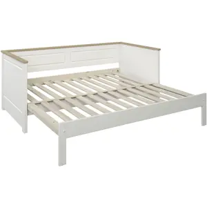 Heritage Day bed 2 white/oak (with Drawer)