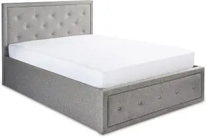 King Size Ottoman Bed With Pocket Sprung Mattress & Lift Up Storage