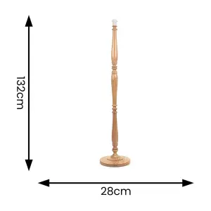 ValueLights Victoria Traditional Light Wood Candlestick Floor Lamp Base