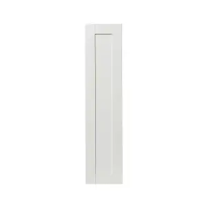 GoodHome Alpinia Matt ivory wood effect Shaker Larder Cabinet door (W)300mm (H)1287mm (T)18mm