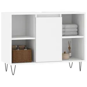 Berkfield Bathroom Cabinet White 80x33x60 cm Engineered Wood