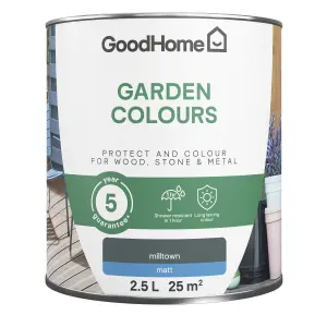 GoodHome Colour It Milltown Matt Multi-surface paint, 2.5L