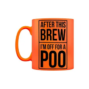 Grindstore After This Brew Orange Neon Mug Orange (One Size)