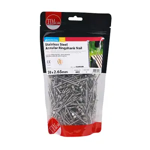 Timco - Annular Ringshank Nails - Stainless Steel (Size 50 x 2.65 - 1 Kilograms)