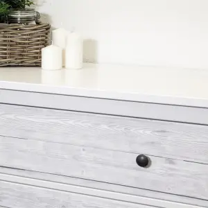 D-c-fix Shabby White Wood (0671) Sticky Back Furniture Wrap (L)200cm (W)45cm