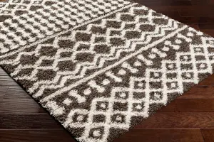 NOUR Boho Shaggy Area Rug 130 x 170 cm