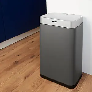 75L Rectangular Sensor Bin Titanium