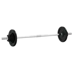 Barbell with Plates Set 30 kg Cast Iron