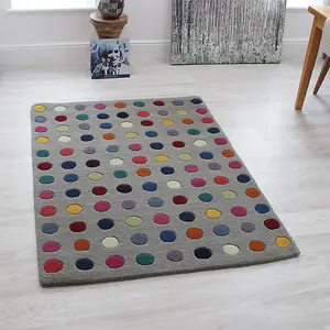 Asiatic Funk Spotty Multi Rug-150cm (Circle)