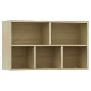 Berkfield Book Cabinet/Sideboard Sonoma Oak 50x25x80 cm Engineered Wood