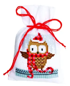 PPBAG PK3 XMAS BUDDIES - Counted Cross Stitch Kit: Pot-Pourri Bag: Christmas Buddies: Set of 3 - Vervaco