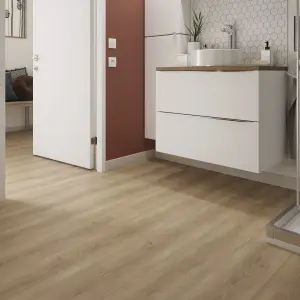 GoodHome Southwell Natural oak effect Laminate flooring Sample