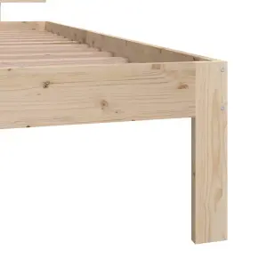 Berkfield Bed Frame Solid Wood Pine 90x200 cm