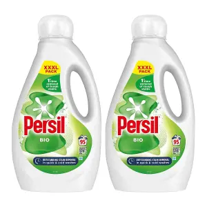 Persil XXXL Washing Liquid Detergent Bio Stain Removal 2.565L, 190 Washes, 2Pk