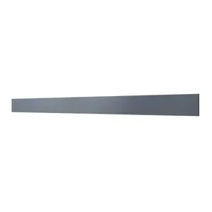 GoodHome Alisma Blue Square edge Matt blue slab Plinth, (L)2400mm