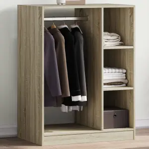 Wardrobe Sonoma Oak 77x48x102 cm Engineered Wood