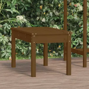 Berkfield Garden Bench Honey Brown 80x44x45 cm Solid Wood Pine