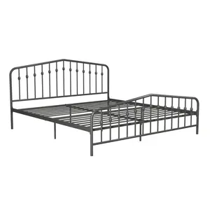 Holland Bed Frame Grey / Kingsize (5')