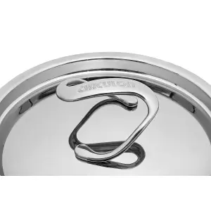 Circulon Style Black Round Aluminium Induction Casserole Dish with Lid 26cm