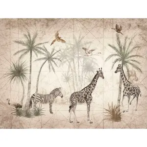 Grandeco Animal Jungle 7 panel Mural 2.8 x 3.71m