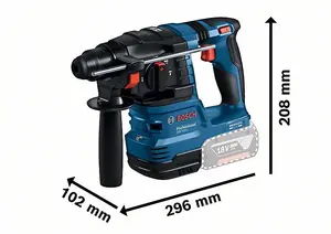 Bosch GBH 18V-22 SDS + Brushless Cordless Rotary Hammer + Dust Extractor + LBOXX