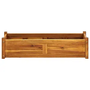 Berkfield Garden Raised Bed Acacia Wood 100x30x25 cm