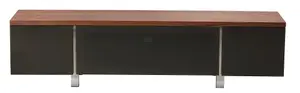 Alphason Regent TV-Stand with 1 Flap & 2 Doors Brown/Walnut