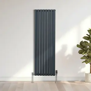 Oval Radiator - 1600 x 480mm - Anthracite